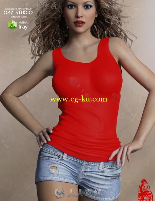 女性漂亮性感的服装3D模型合辑的图片3