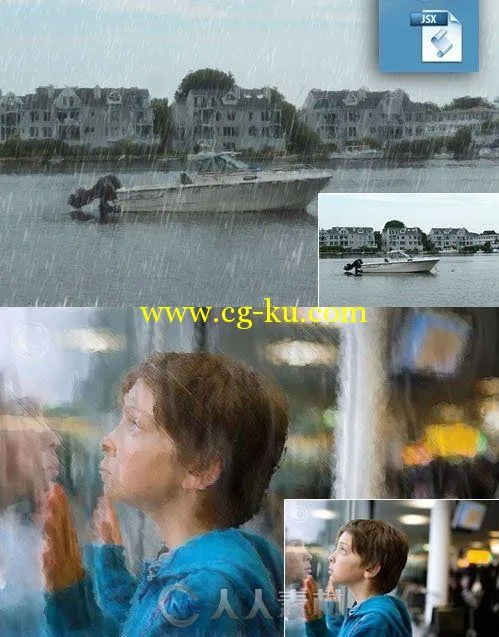 4款雨中油画风格特效PS动作的图片2