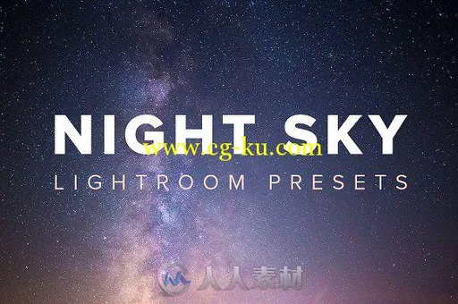 夜晚星空照片调色lightroom预设的图片1