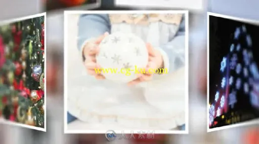 创意圣诞树3D画廊幻灯片相册动画AE模板Videohive Christmas Tree Slideshow ...的图片3