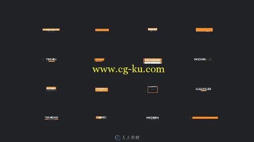 30组时尚滑动画文字字幕标题AE模板 Videohive 30 Minimal Clean Tit...的图片2