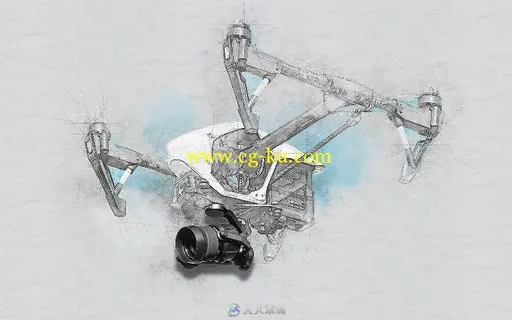 3D草图手绘特效PS动作的图片1