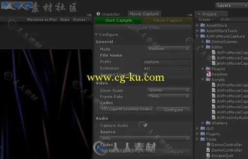 AVPro电影视频捕获影片脚本Unity素材资源的图片3