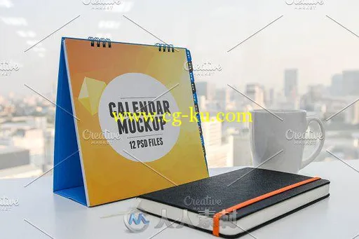 桌面台历展示PSD模板的图片2