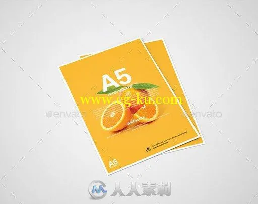 A5水果宣传海波PSD模板的图片1