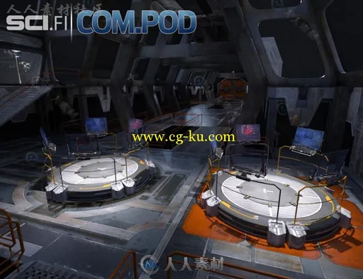 未来幻想科幻工厂基地3D模型合辑的图片3