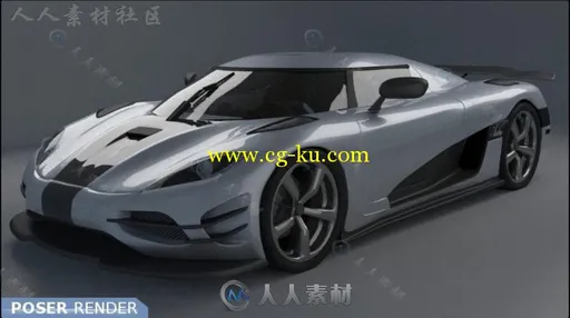 帅气霸气外露的赛车跑车3D模型合辑的图片1