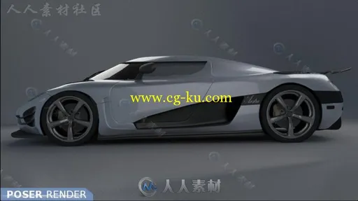 帅气霸气外露的赛车跑车3D模型合辑的图片3