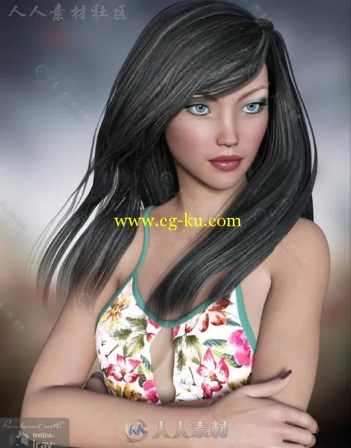 漂亮华丽的时尚女孩3D模型合辑的图片1