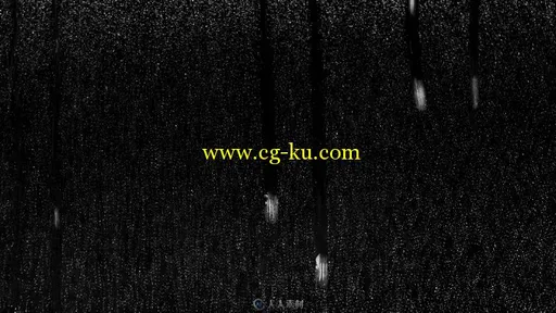 雨打在玻璃上缓慢流下视频素材的图片1