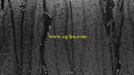 雨打在玻璃上缓慢流下视频素材的图片2