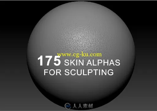 175组皮肤细节雕刻纹理贴图合辑 TEXTURING 175 SKIN ALPHAS FOR SCULPTING的图片1