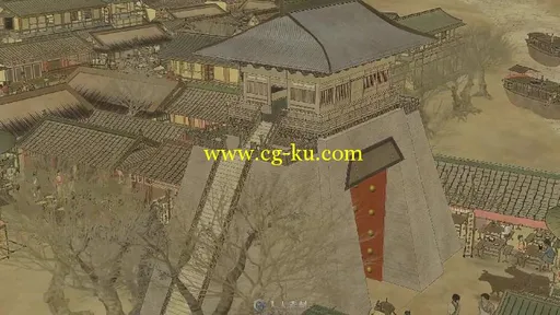 清明上河图中国风视频素材的图片2