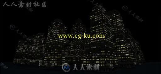 53个独特的低聚摩天大楼城市环境3D模型Unity素材资源的图片1