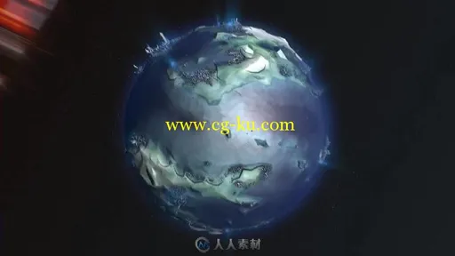 星球冲撞展示视频素材的图片1