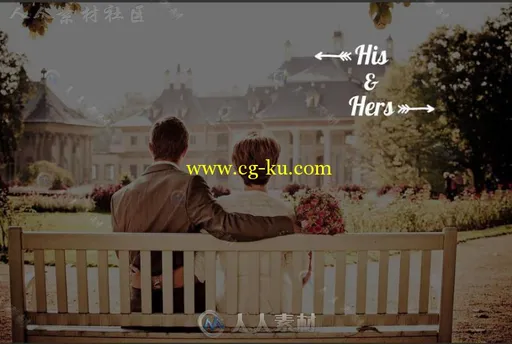 20款浪漫时尚婚礼标题照片展示PSD模版的图片1