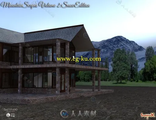 美丽寂静的山林风景3D模型合辑的图片2