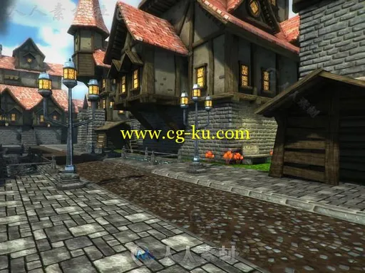冒险家幻想村庄3D模型Unity游戏素材资源的图片23