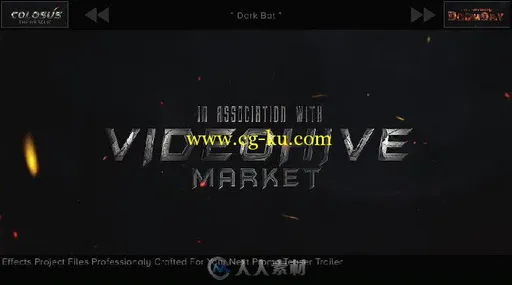 25组超级霸气震撼英雄风格的3D标题AE模板Videohive 25 SuperHero Trailer Titles ...的图片4