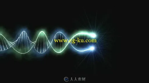 2条光线互相缠绕视频素材的图片2