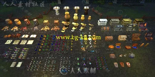 幻想地下城宝藏环境3D模型Unity游戏素材资源的图片2