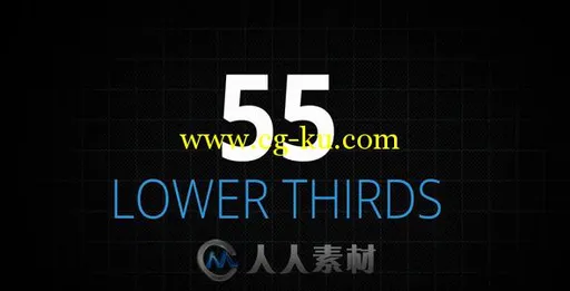 55组时尚公司企业文字字幕标题动画AE模板 Videohive 55 Lower Thirds 19226081的图片1