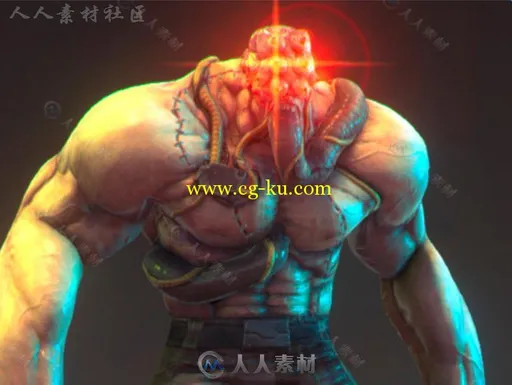 未来的重型机器人士兵科幻人形生物角色3D模型Unity游戏素材资源的图片1