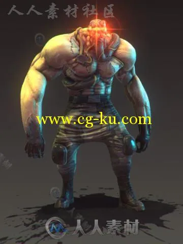 未来的重型机器人士兵科幻人形生物角色3D模型Unity游戏素材资源的图片2