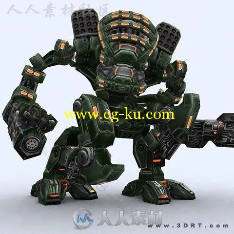 未来凶猛的机器人角色3D模型Unity游戏素材资源的图片12