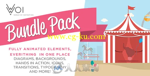 创意人物生活卡通动画元素包AE模板Videohive World Of Inspiration Bundle Pack 1...的图片3