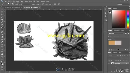 ZBrush游戏环境雕刻实例训练视频教程 Sculpt a Game Environment的图片3