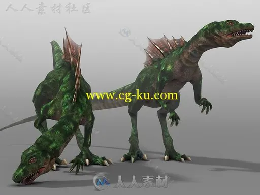 恐龙猛禽生物角色3D模型Unity游戏素材资源的图片3