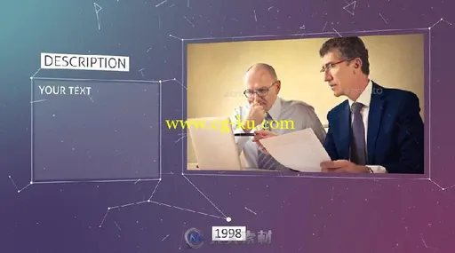 创意企业历史时间轴照片事件展示幻灯片AE模板 Videohive Corporate Timeline 1924...的图片2