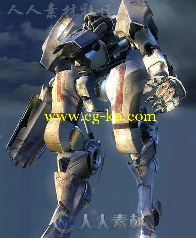 机器人战士角色3D模型Unity游戏素材资源的图片2