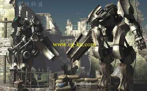 机器人战士角色3D模型Unity游戏素材资源的图片3