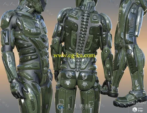 未来科幻军队战斗机甲装备3D模型合辑的图片3