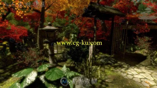 美丽的日本鸢尾花园环境3D模型Unity游戏素材资源的图片3