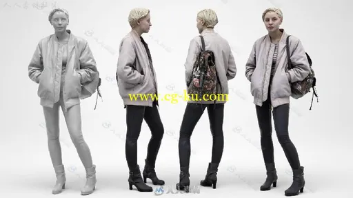 22组经典女性形象3D模型合辑 3D SCAN STORE FEMALE VISUALISATION CHARACTERS的图片1