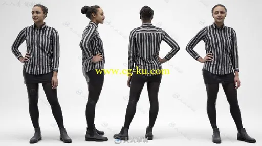 22组经典女性形象3D模型合辑 3D SCAN STORE FEMALE VISUALISATION CHARACTERS的图片5
