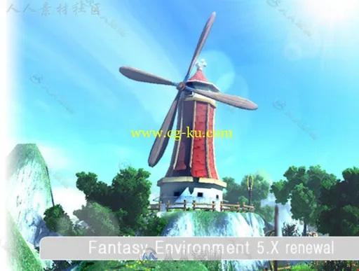 幻想美丽的世界环境3D模型Unity游戏素材资源的图片1