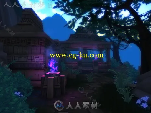 阿兹特克魔幻祭坛幻想环境3D模型Unity游戏素材资源的图片5