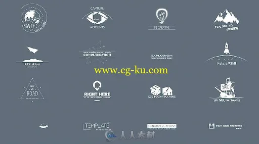 16个创意有趣文字动画标题幻灯片展示AE模板 Videohive 16 Animated Design Titles的图片2