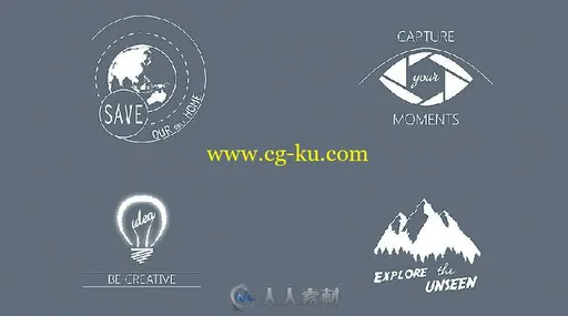 16个创意有趣文字动画标题幻灯片展示AE模板 Videohive 16 Animated Design Titles的图片3