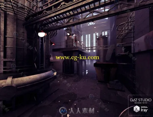 超精细废弃的工厂基地环境3D模型合辑的图片16