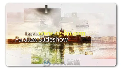 创意图形滑动展示照片梦幻视差幻灯片相册动画AE模板 Videohive Inspired Parallax的图片2