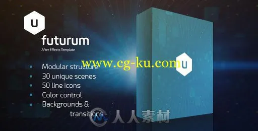 炫酷高科技商务活动产品包装片头AE模板Videohive Futurum Presentation Pack 1756的图片2