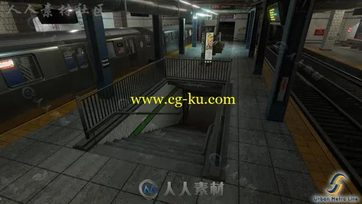 庞大全面的城市地铁城市环境3D模型Unity游戏素材资源的图片14