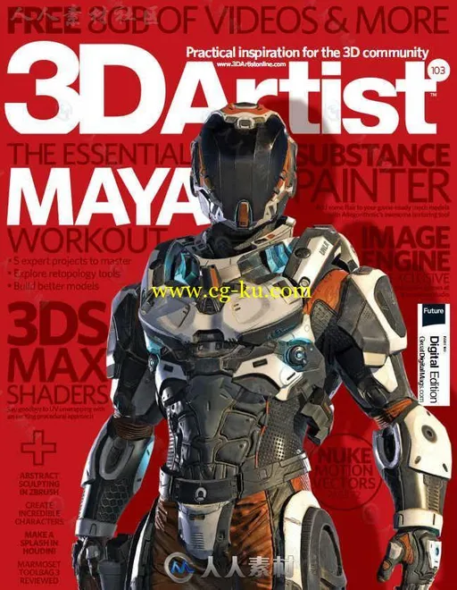 3D艺术家书籍杂志数字艺术资料包Vol.99 - 104期合辑 3D ARTIST ISSUE DIGITAL CONT的图片3