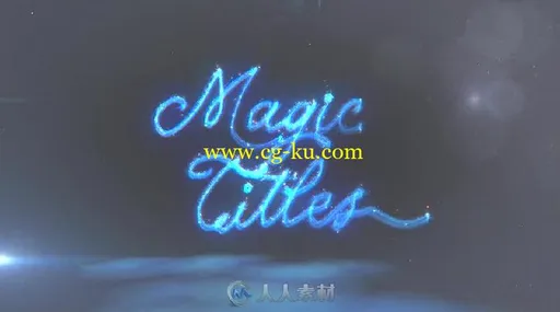 炫酷美丽神奇金色粒子光斑画笔书写标题幻灯片AE模板Videohive Magic Titles 19445的图片2