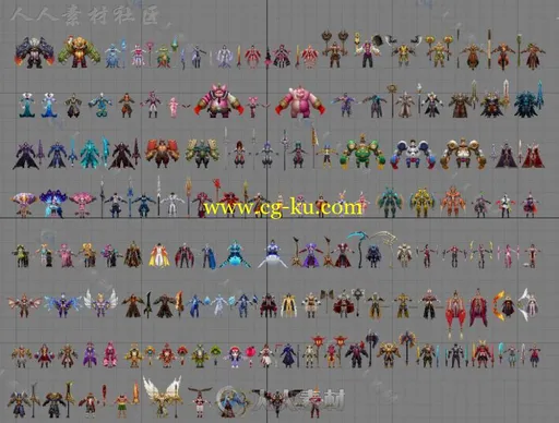 全网质量最高最全《王者荣耀》角色3D模型合集的图片23